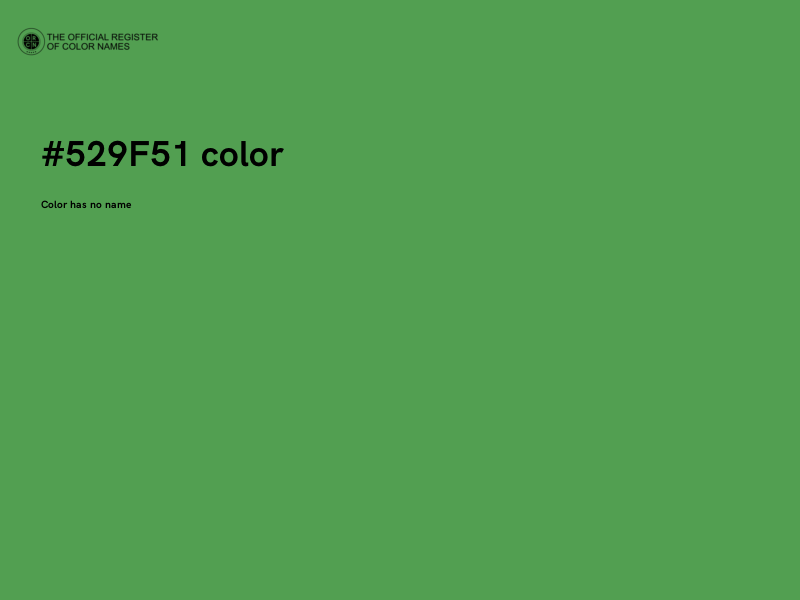 #529F51 color image