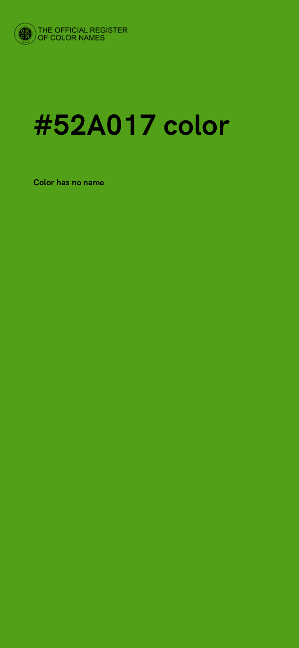#52A017 color image