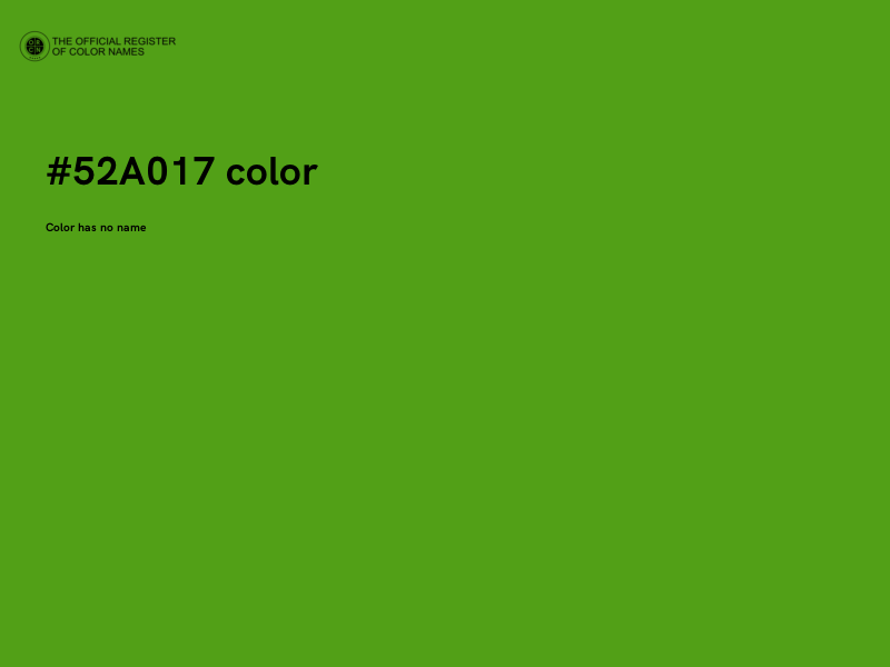 #52A017 color image