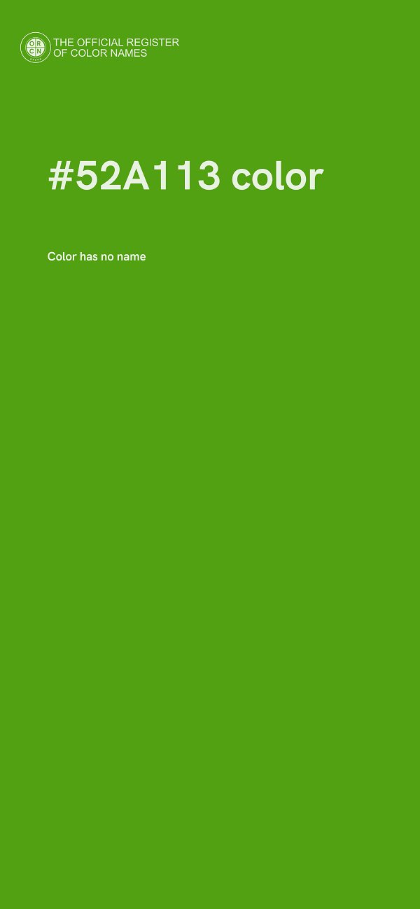 #52A113 color image