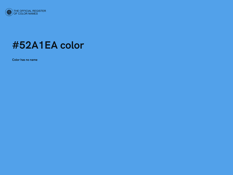 #52A1EA color image