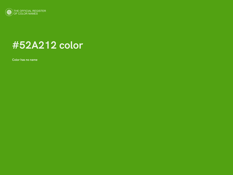 #52A212 color image