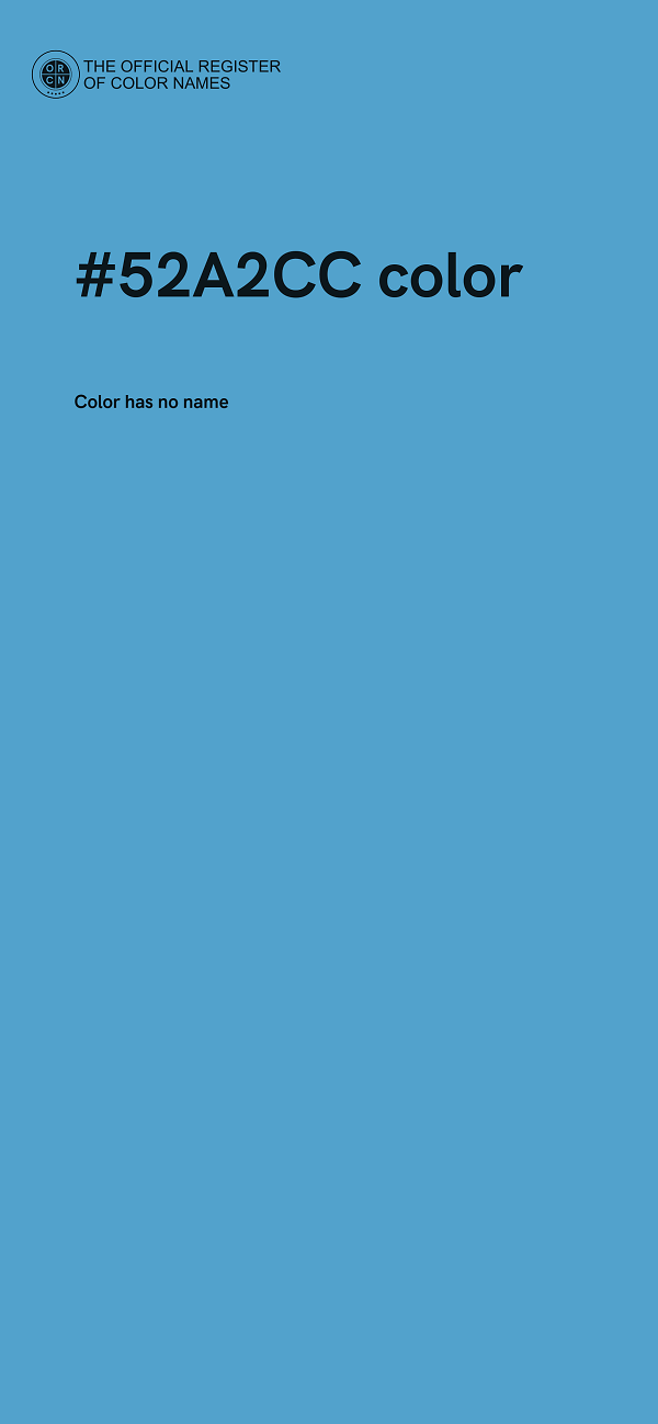 #52A2CC color image