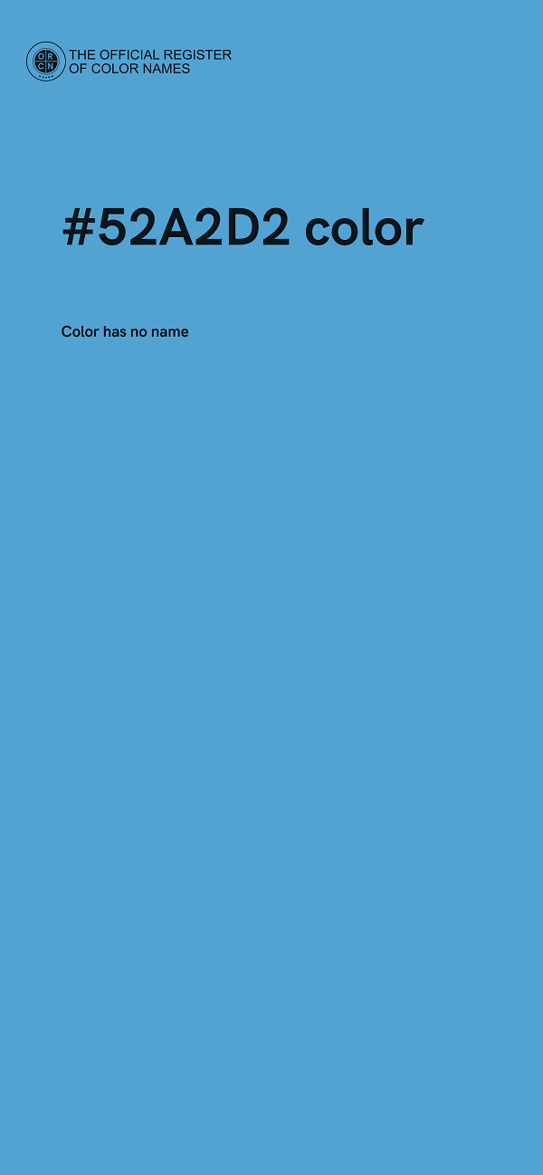 #52A2D2 color image