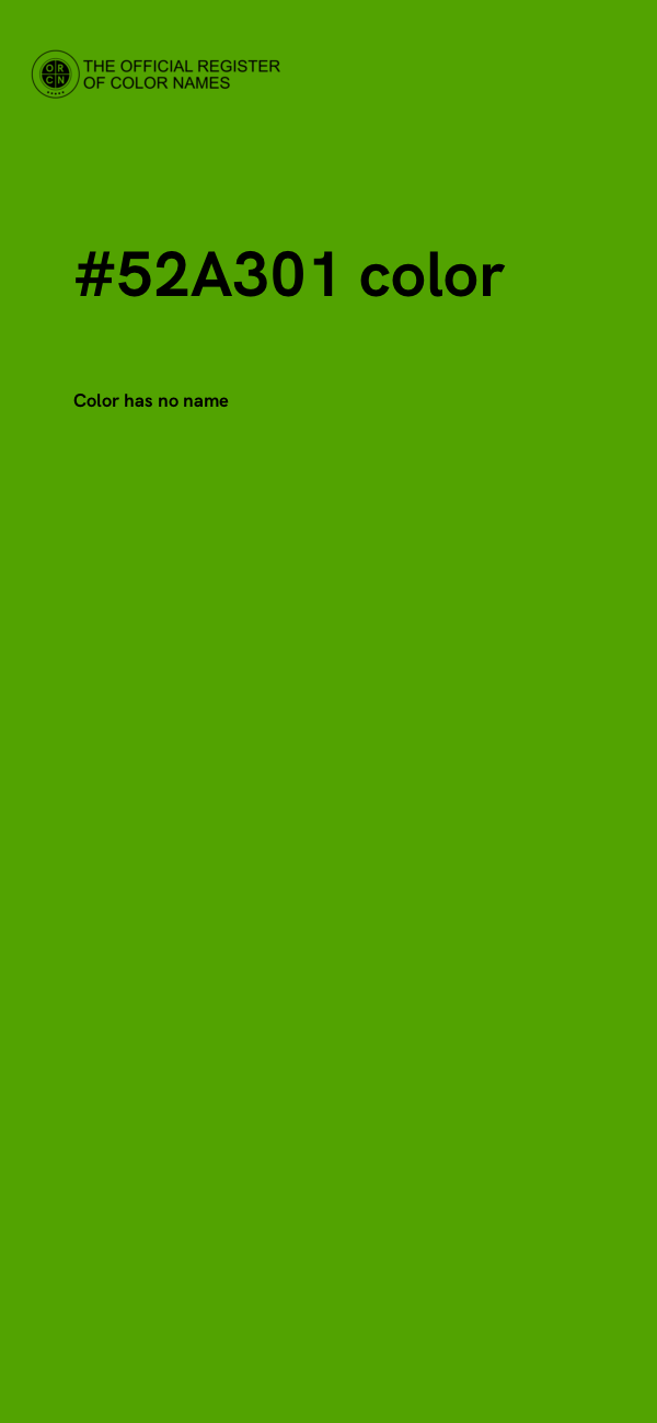 #52A301 color image