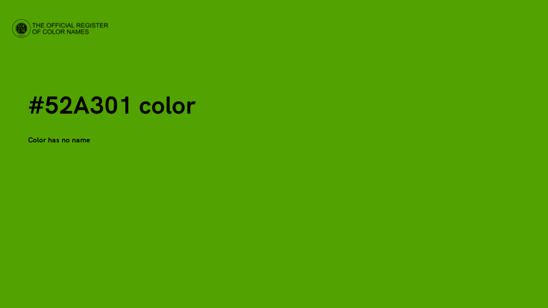 #52A301 color image