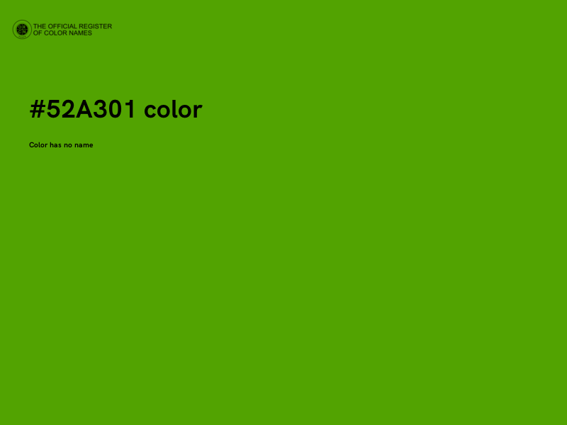 #52A301 color image