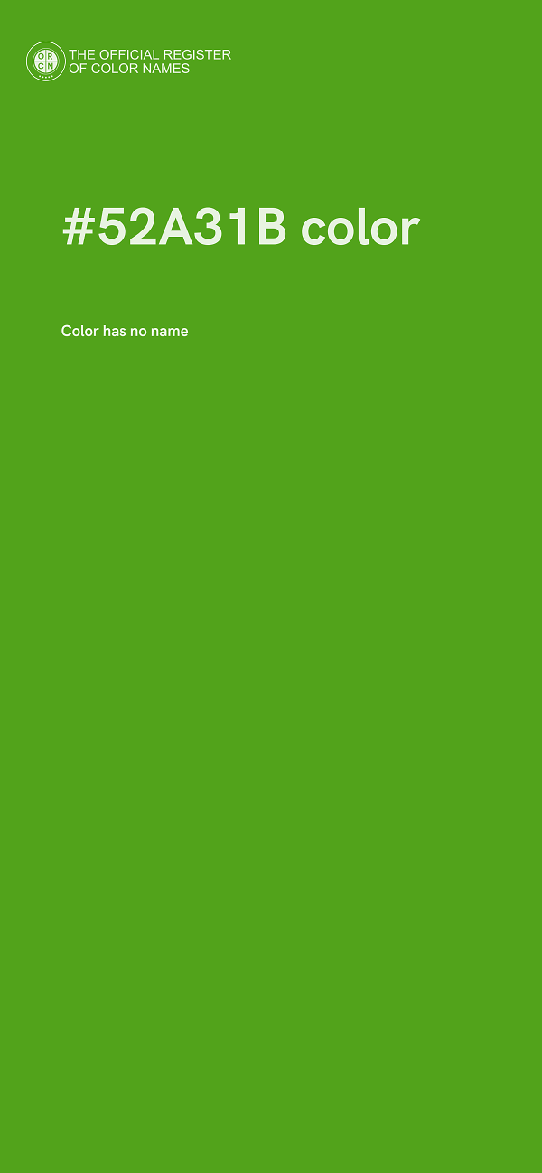 #52A31B color image