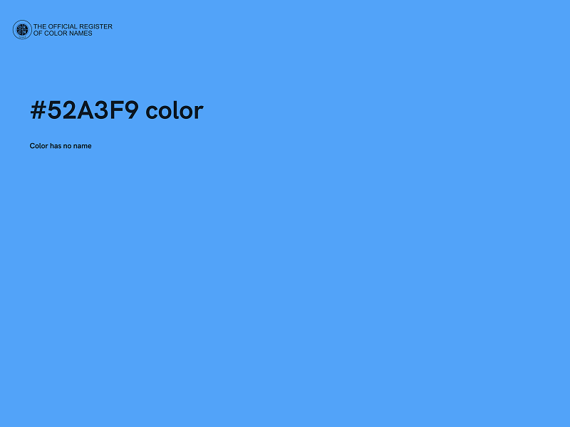 #52A3F9 color image