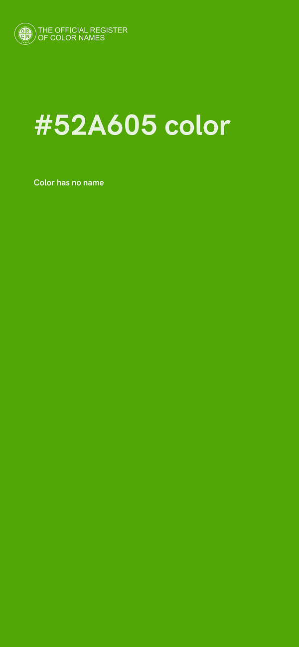#52A605 color image