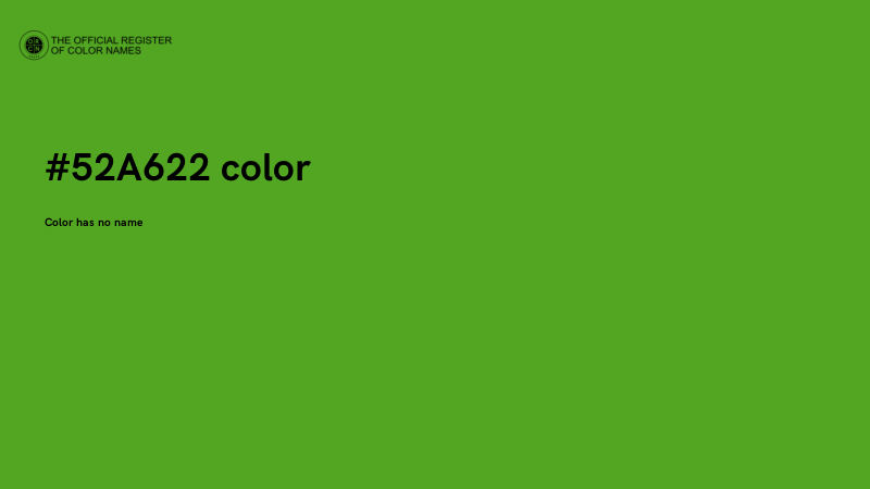 #52A622 color image