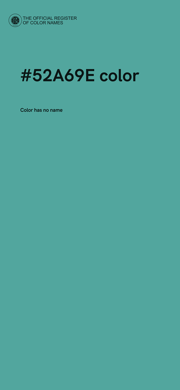 #52A69E color image