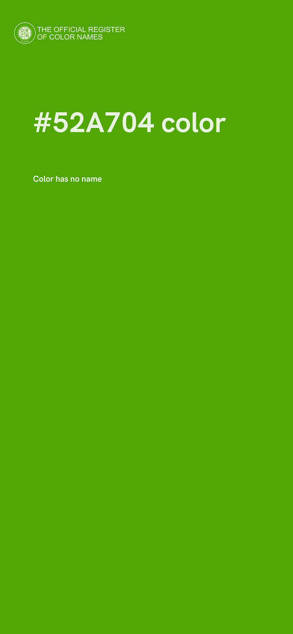 #52A704 color image