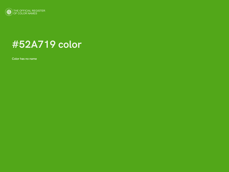 #52A719 color image
