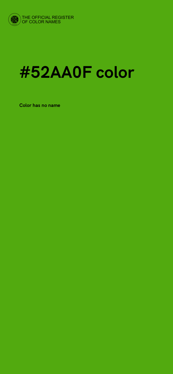 #52AA0F color image