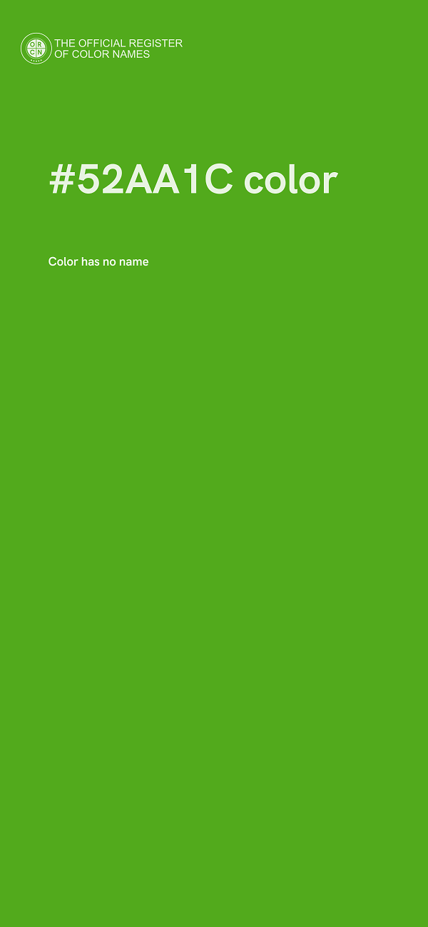 #52AA1C color image