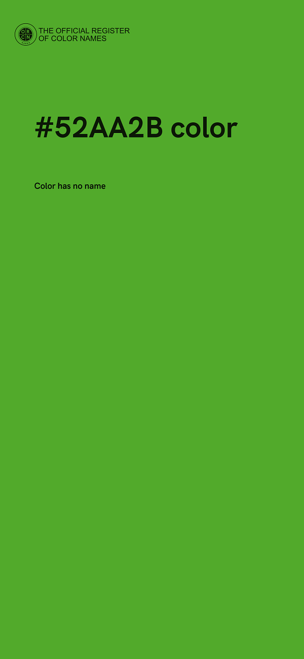 #52AA2B color image