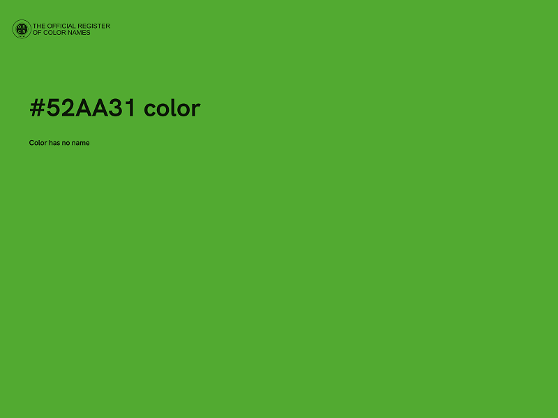 #52AA31 color image