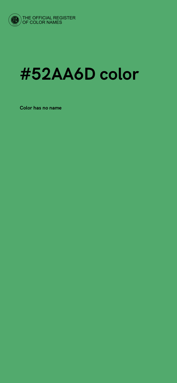 #52AA6D color image