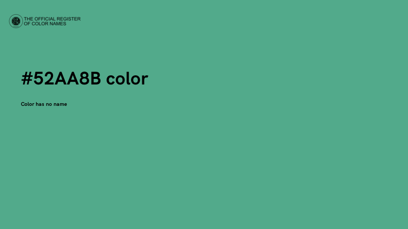 #52AA8B color image