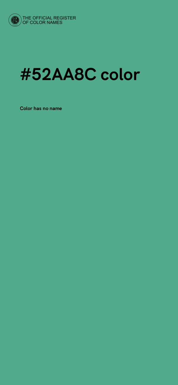 #52AA8C color image