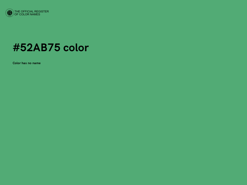 #52AB75 color image