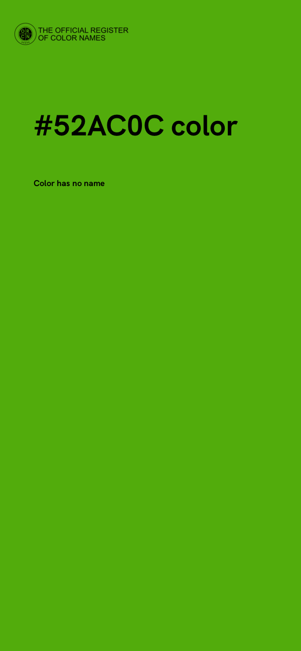 #52AC0C color image