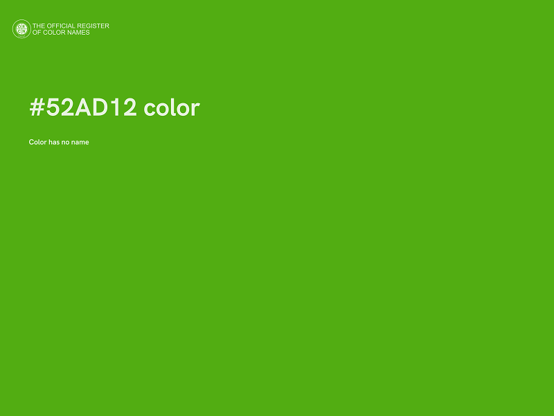 #52AD12 color image