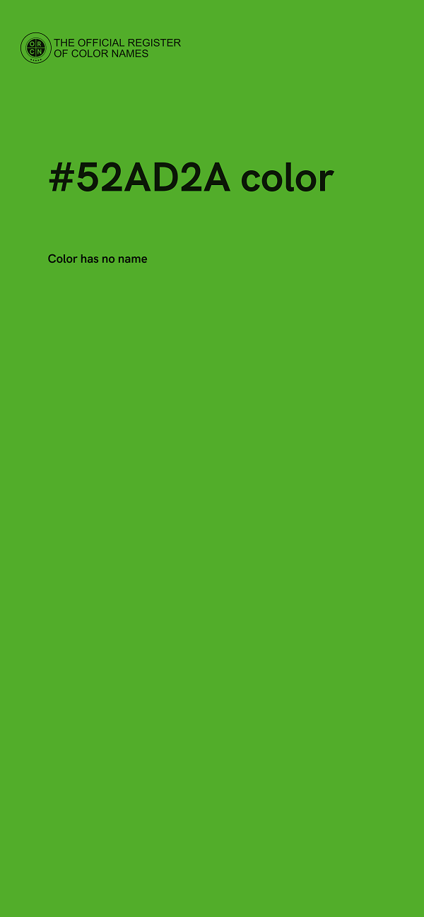 #52AD2A color image