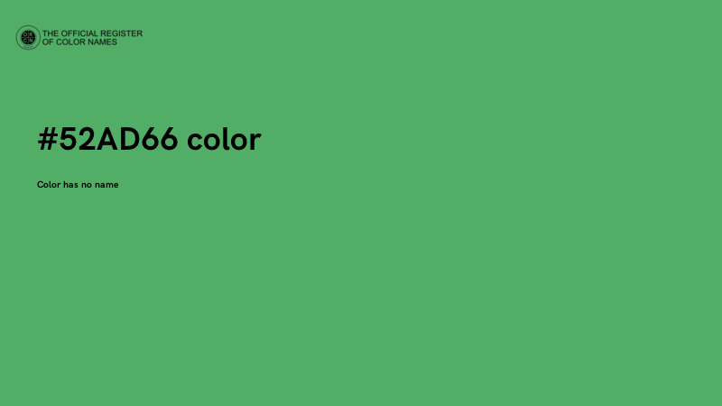 #52AD66 color image