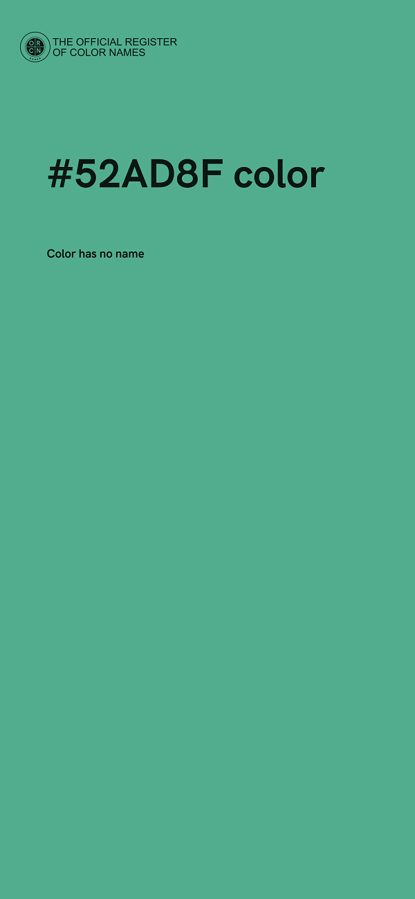 #52AD8F color image
