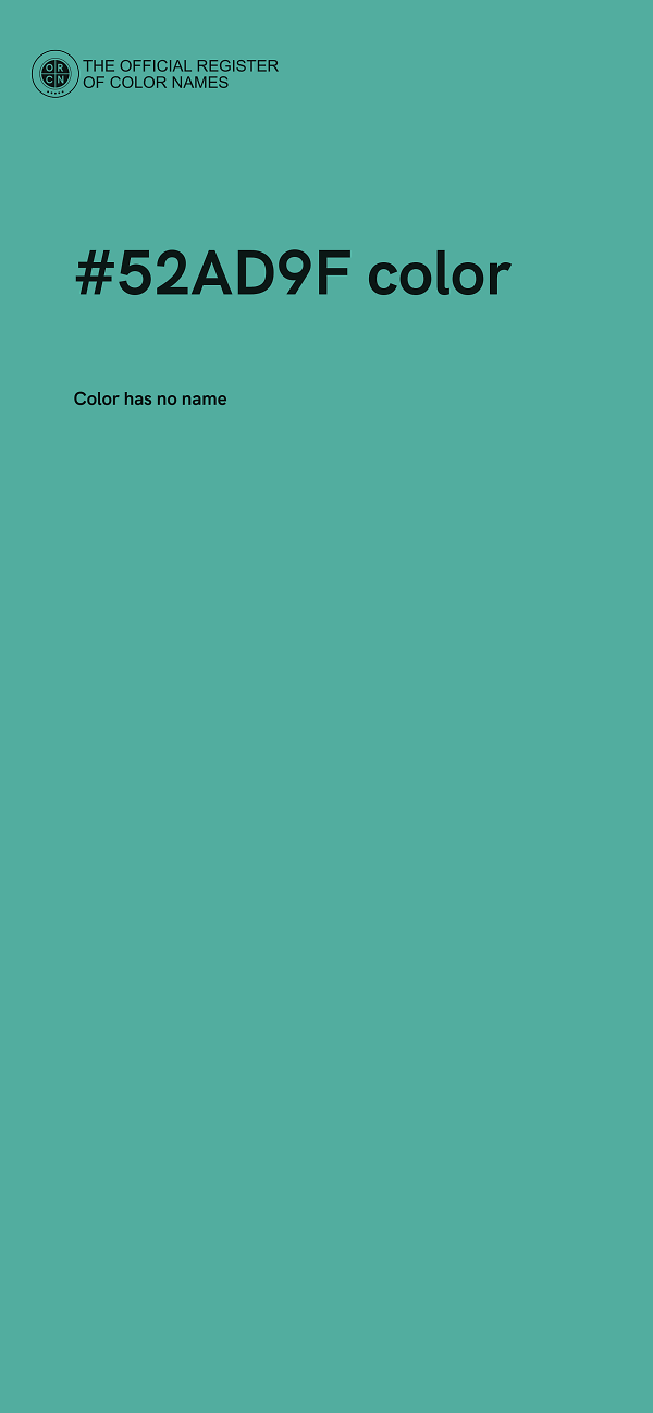 #52AD9F color image