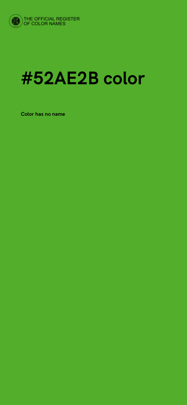 #52AE2B color image