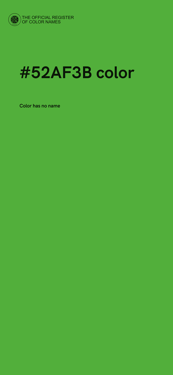 #52AF3B color image