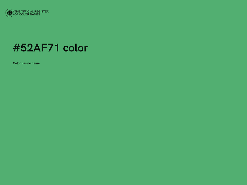 #52AF71 color image
