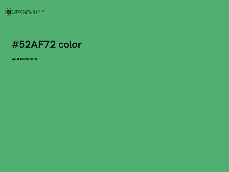 #52AF72 color image