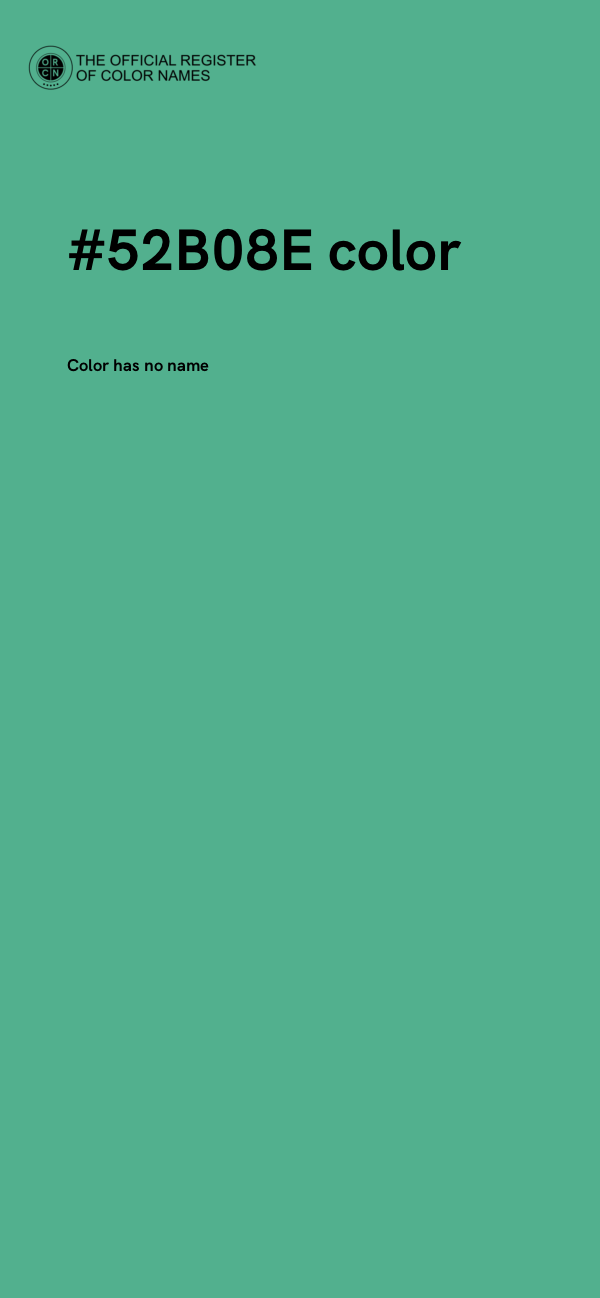 #52B08E color image