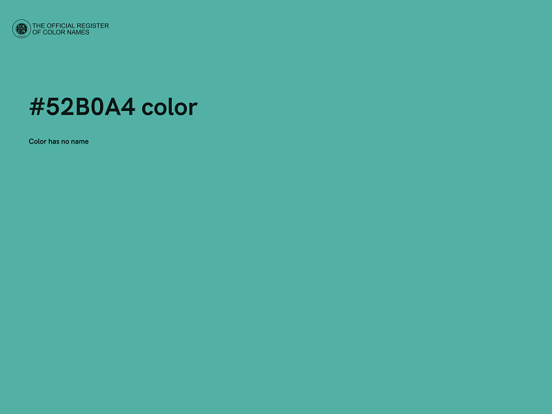 #52B0A4 color image