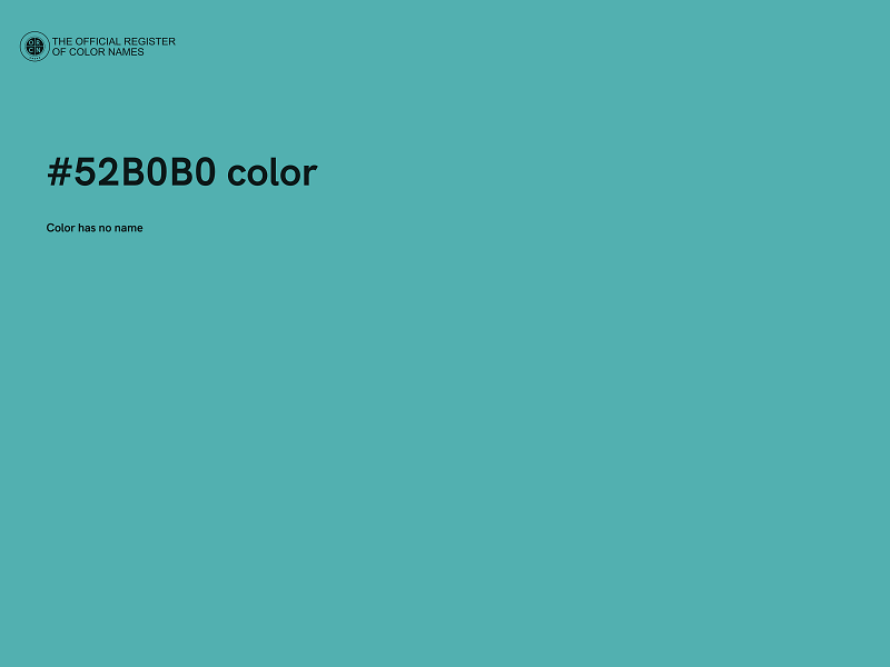 #52B0B0 color image