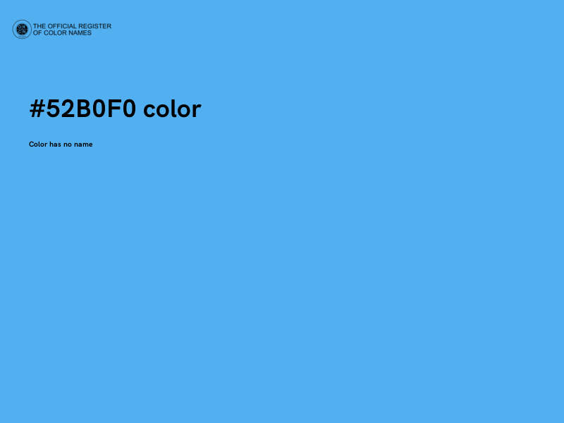 #52B0F0 color image