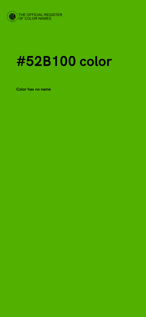 #52B100 color image