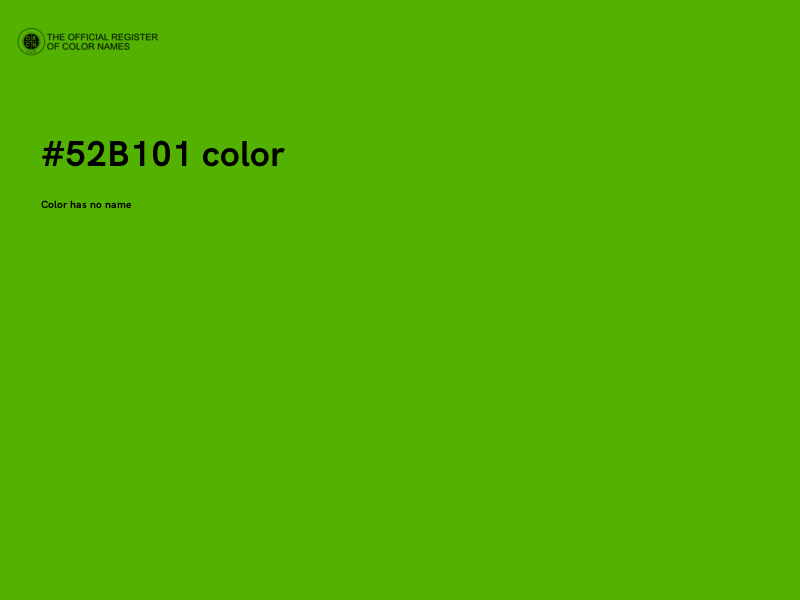 #52B101 color image