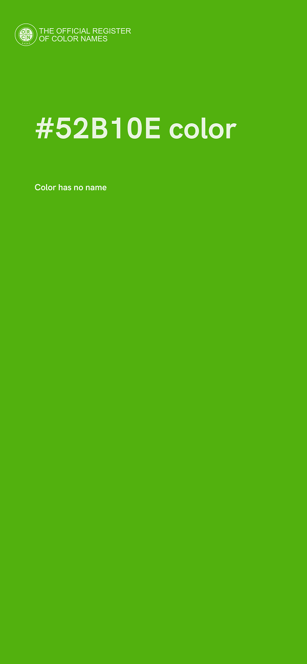 #52B10E color image