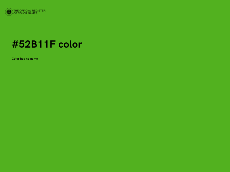 #52B11F color image