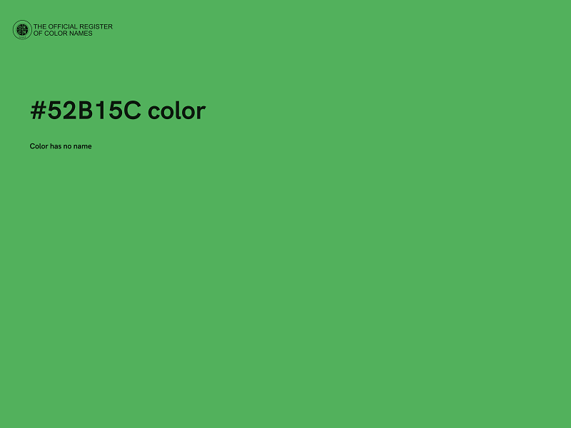 #52B15C color image