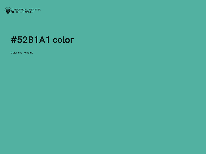 #52B1A1 color image