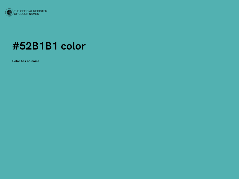 #52B1B1 color image