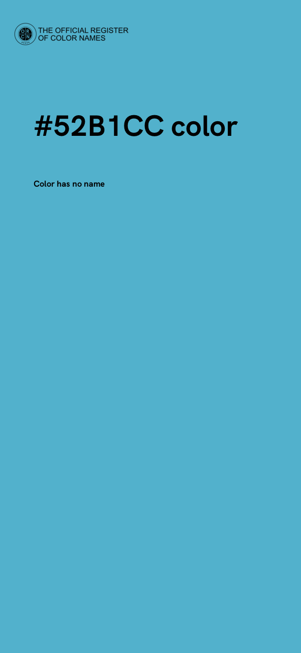 #52B1CC color image