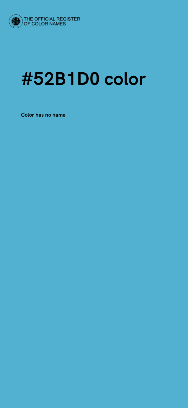 #52B1D0 color image
