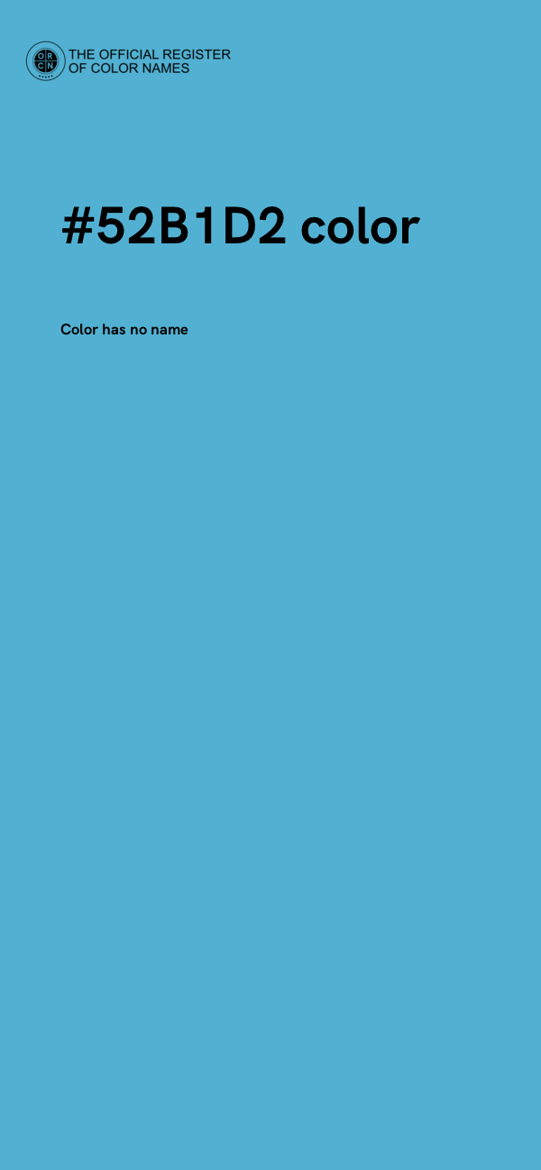 #52B1D2 color image